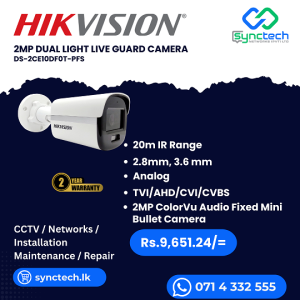 HIKVISION DS-2CE10DF0T-PFS Best Price In Sri Lanka