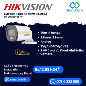 HIKVISION DS-2CE10DF3T-PF Best Price In Sri Lanka