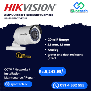 HIKVISION DS-2CE16DOT-EXIPF Best Price In Sri Lanka