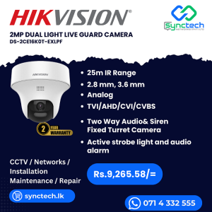 HIKVISION DS-2CE16K0T-EXLPF Best Price In Sri Lanka