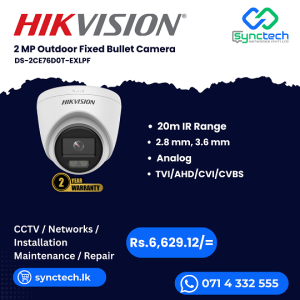 HIKVISION DS-2CE76D0T-EXLPF Best Price In Sri Lanka