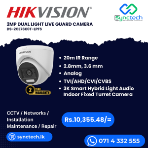 HIKVISION DS-2CE76K0T-LPFS Best Price In Sri Lanka