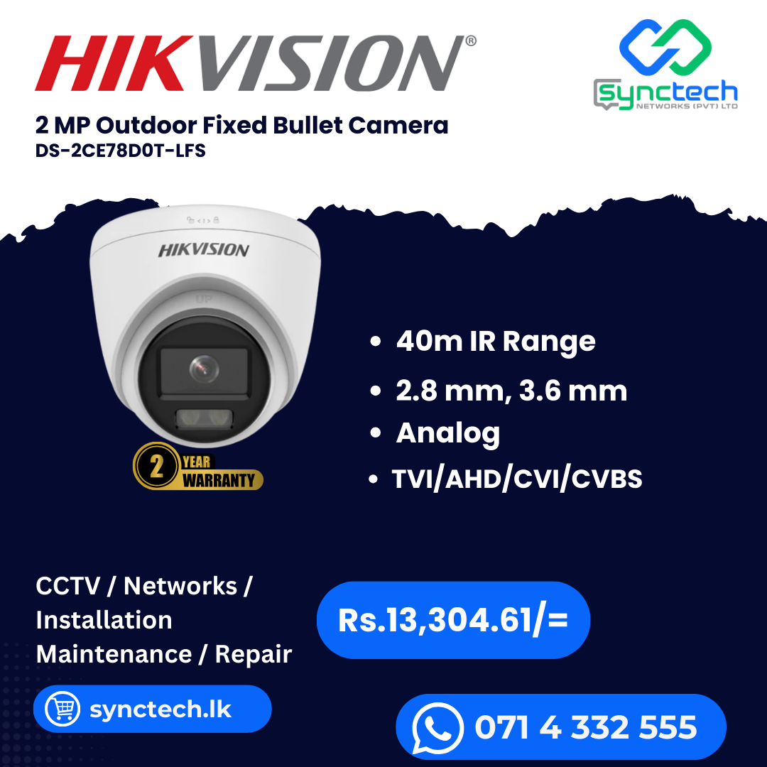 HIKVISION DS-2CE78D0T-LFS Best Price In Sri Lanka
